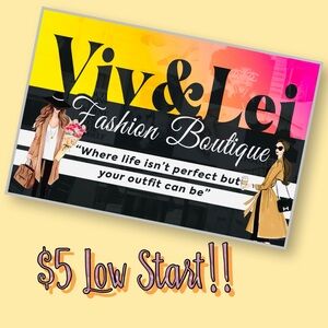 Viv & Lei Fashion Boutique Sign